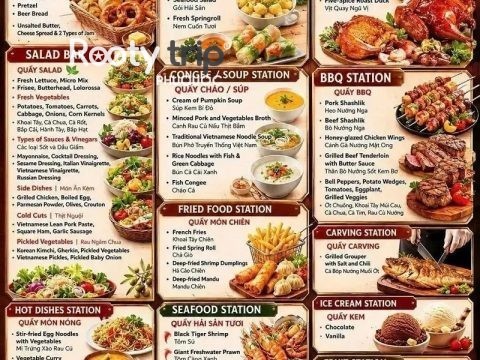 menu symphony of the sea