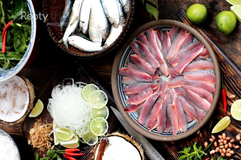 unique ingredients of herring salad phu quoc