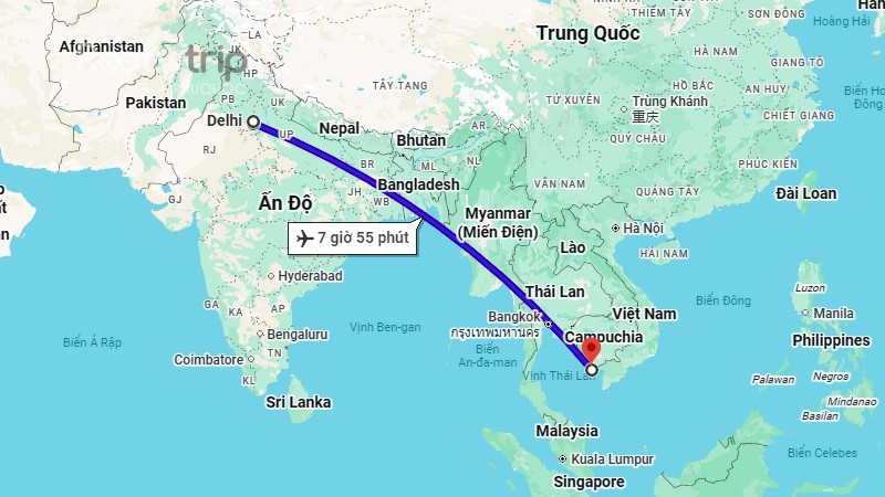 new delhi to phu quoc direct flight
